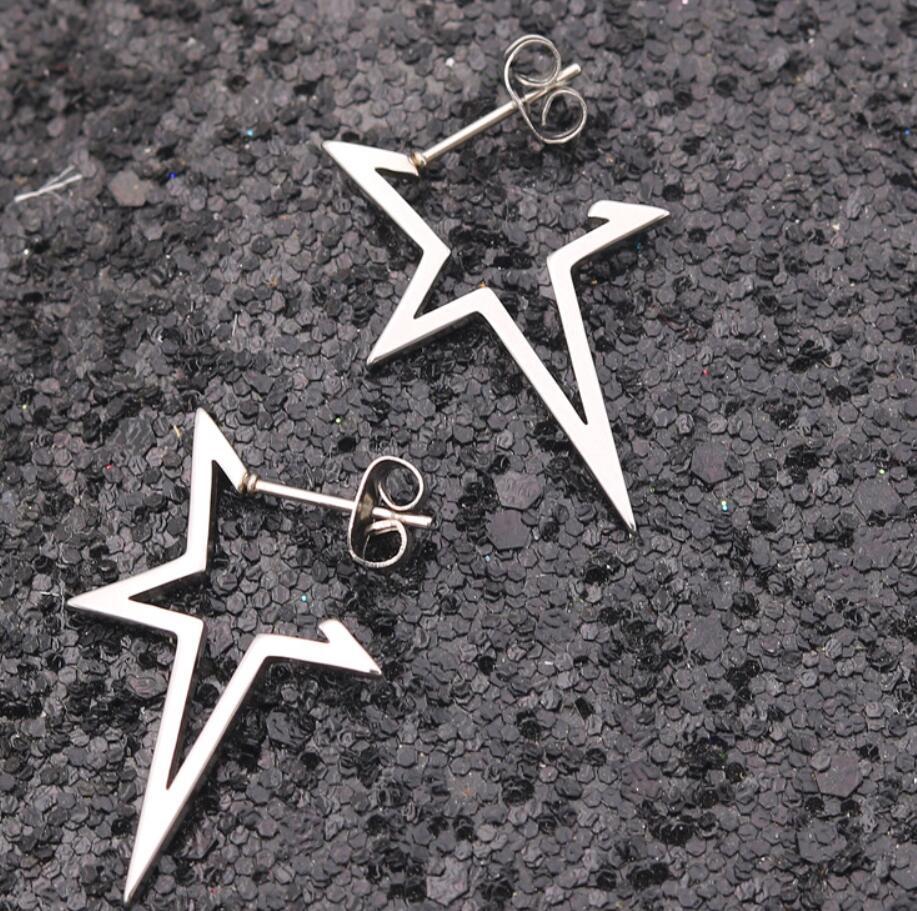 Women's Stainless Steel Retro Geometric Simple Fashion Earrings