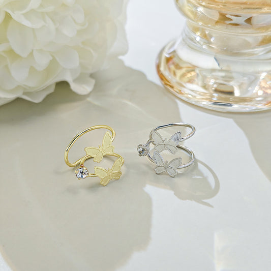 Women's Style Simple Small Butterfly Ear Clip High Sense Personalized Cold Earrings