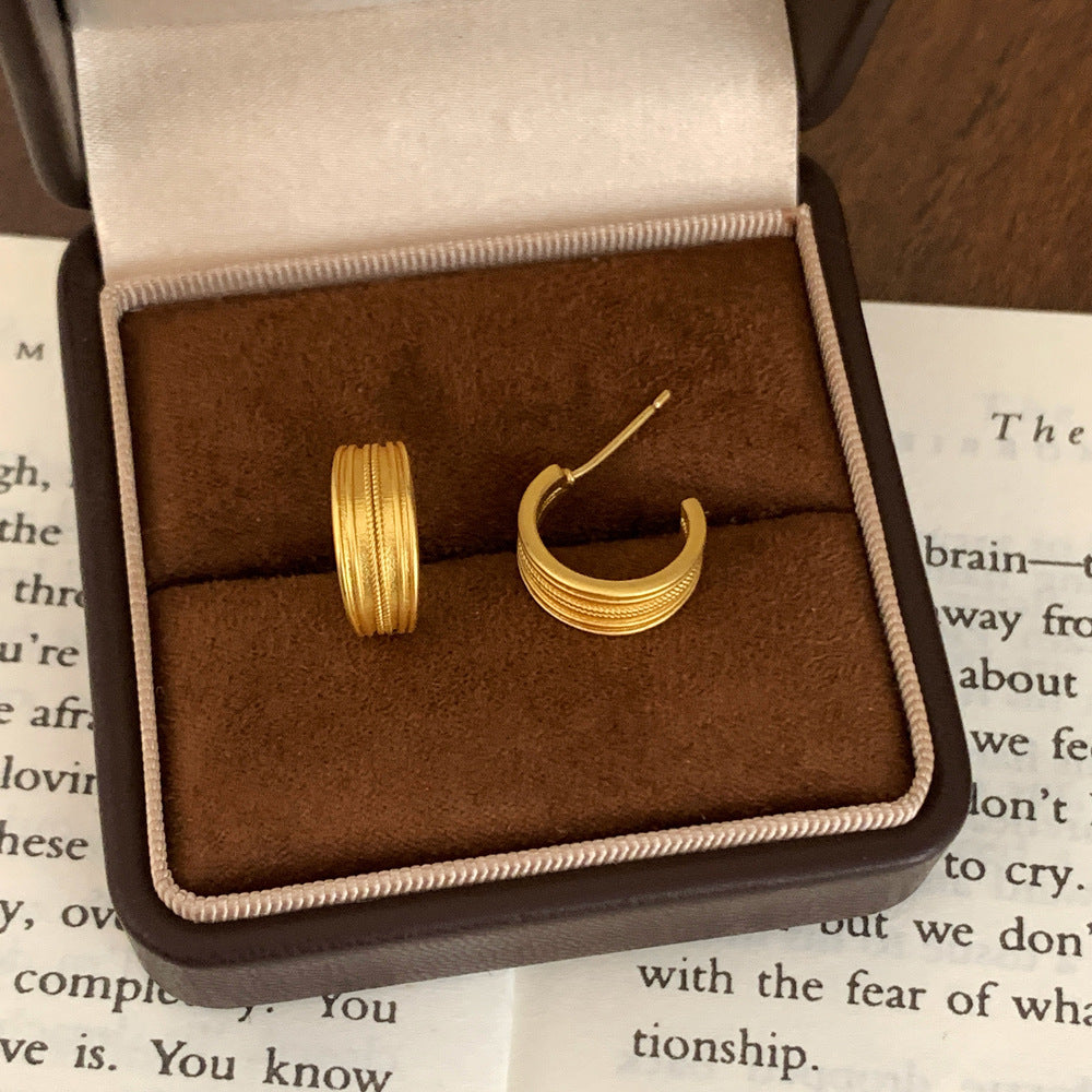 Women's Luxury High-grade Matte Collection Niche Elegant Earrings