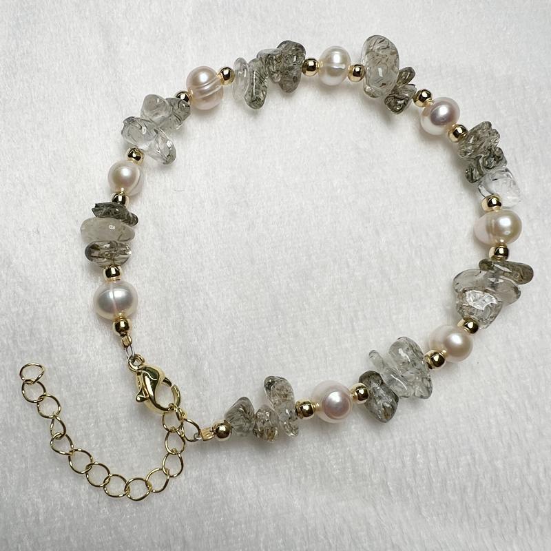 Freshwater Pearl With Crystal Gravel Live Broadcast Amethyst Bracelets