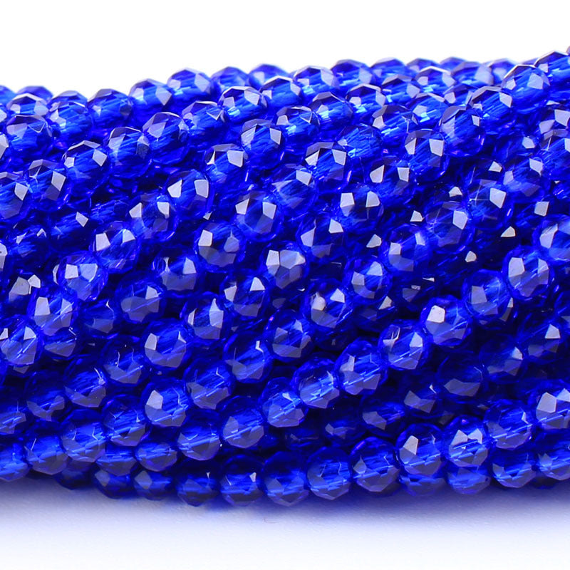 Transparent Glass Surface Cutting Beads Handmade Jewelry Accessories