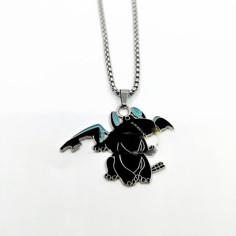 Clow Melody Black White Dragon Double Pendants