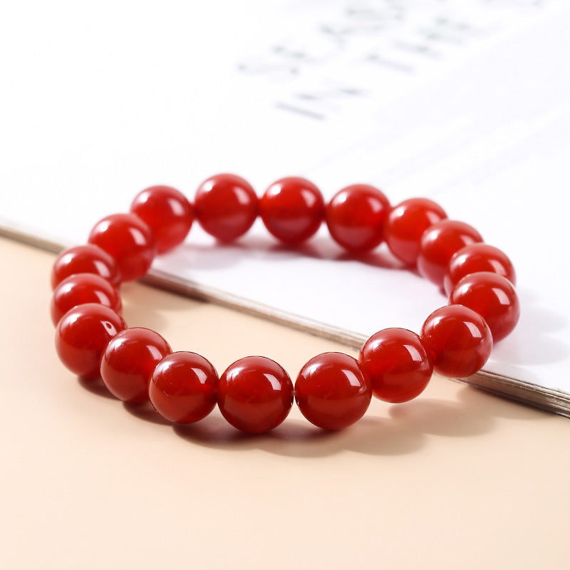Optimized Second Generation Carnelian Jade Agate Couple Bracelet