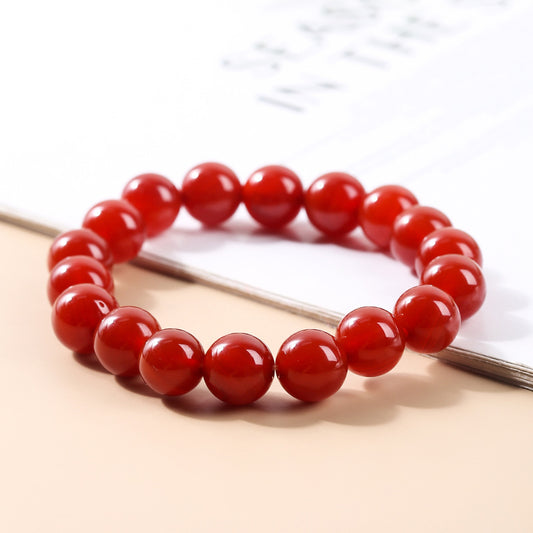 Optimized Second Generation Carnelian Jade Agate Couple Bracelet