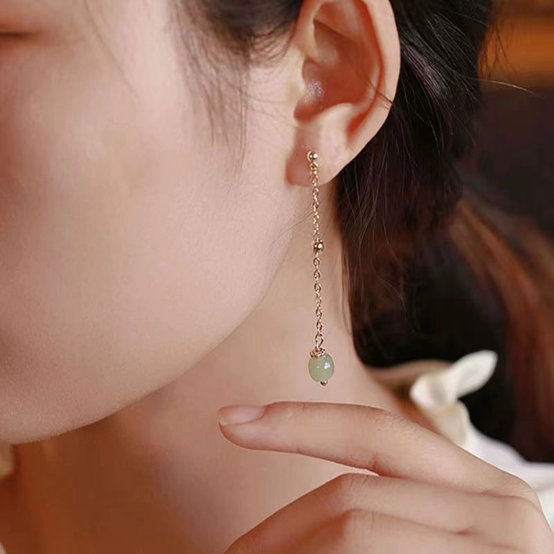 Women's Style Antique Eardrops Design Simple Sier Earrings