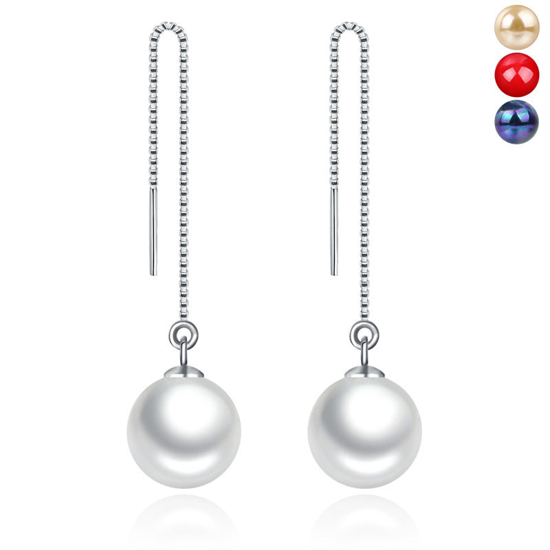 String Fashion Shell Pearls Simple Korean Style Long Super Rings