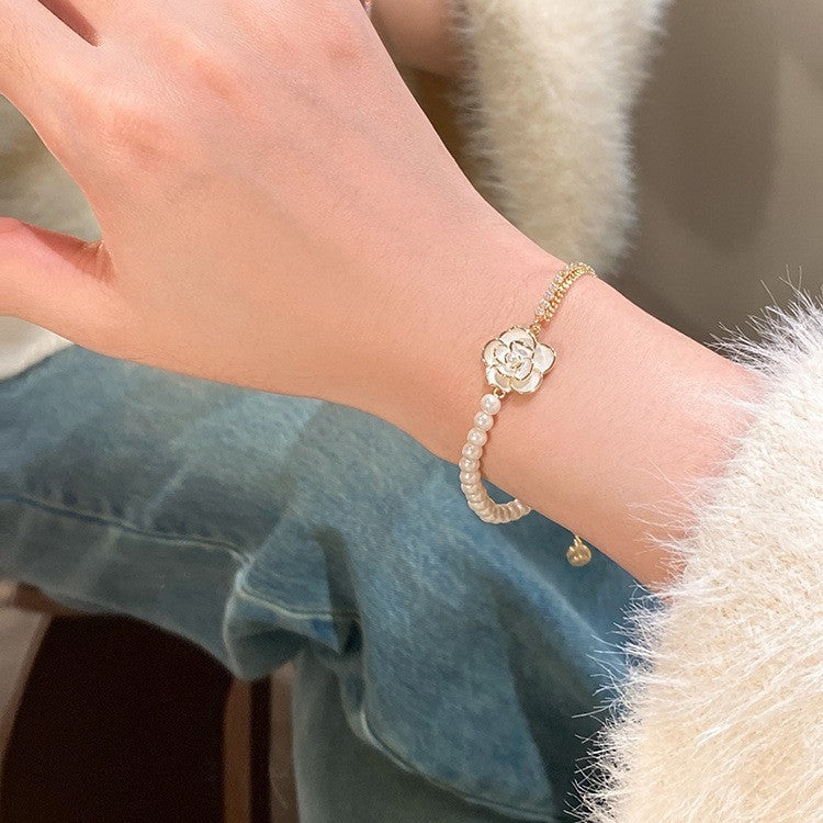 Women's Style Saturn Pearl Affordable Luxury Fashion Niche High Sense Full Bracelets