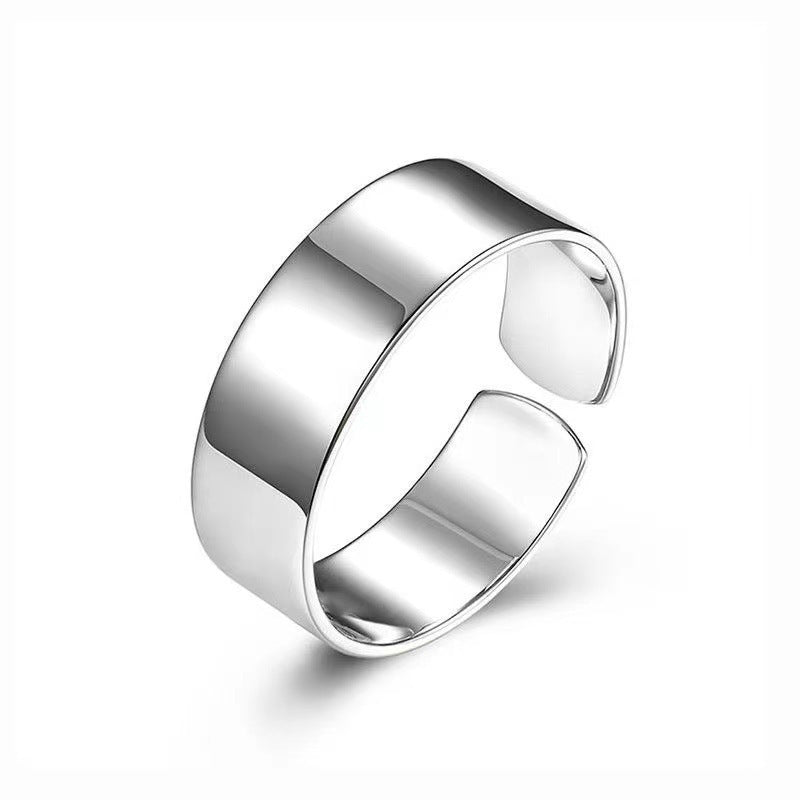 Retro Punk Irregular Simple Twist Pattern Open Ring