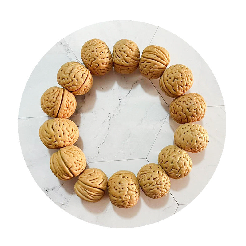 Pattern Willow Leaf Navel Vertical Pumpkin Pile Pecan Bracelet