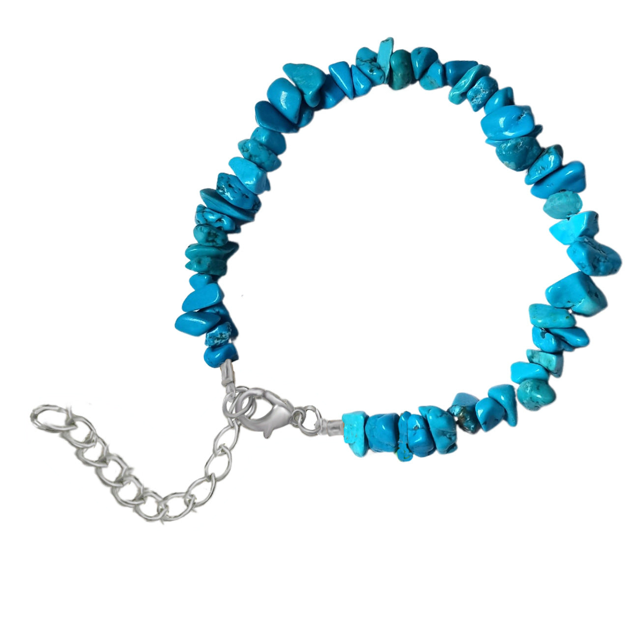 Natural Crystal Agate Gravel Irregular Stone Lobster Bracelet