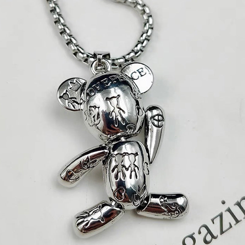 Men's Violent Bear Trendy Personalized Hip Hop Necklaces