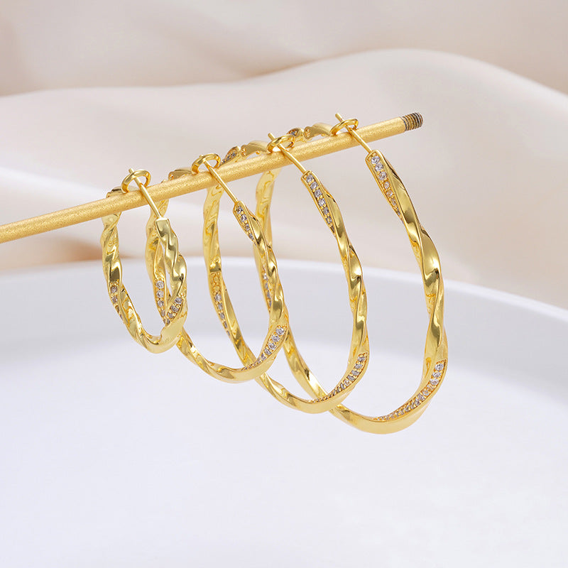 French Fashion Retro Aloofness Style Peach Earrings