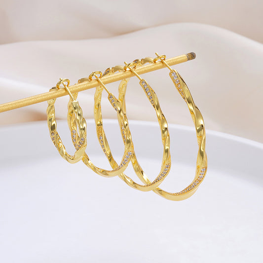 French Fashion Retro Aloofness Style Peach Earrings
