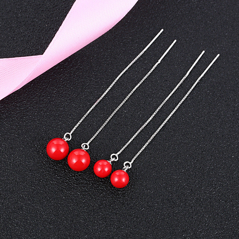 String Fashion Shell Pearls Simple Korean Style Long Super Rings