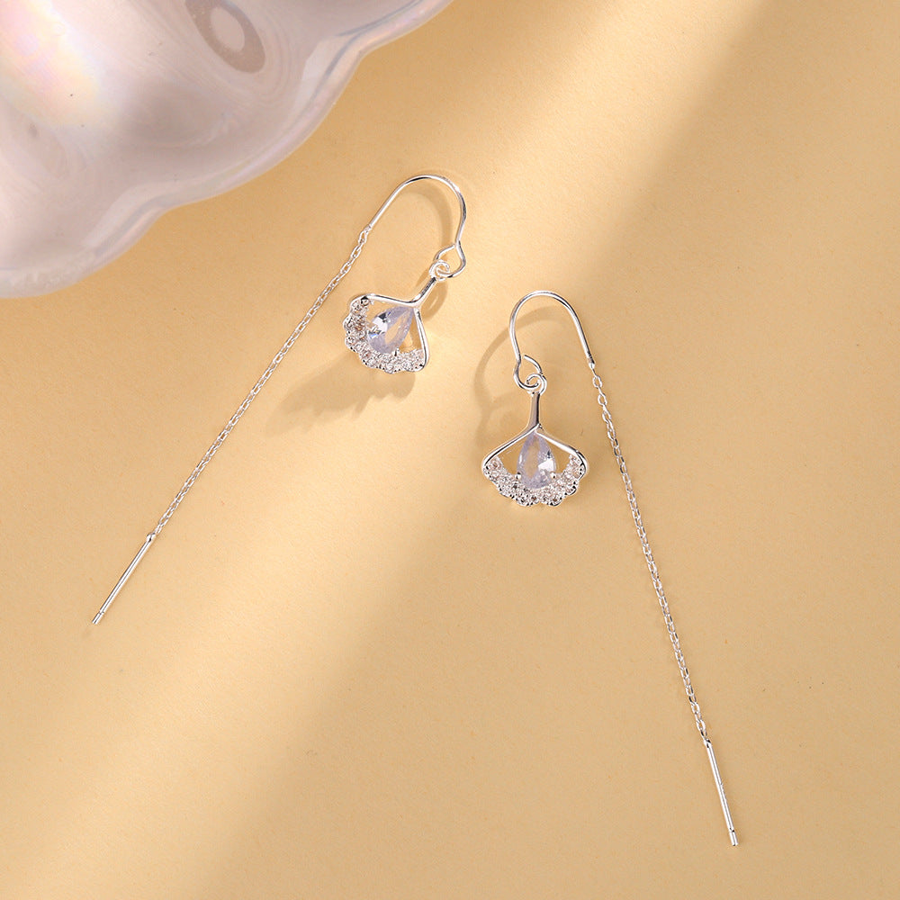 Leaf Live Broadcast Drainage Ancient Style Earrings