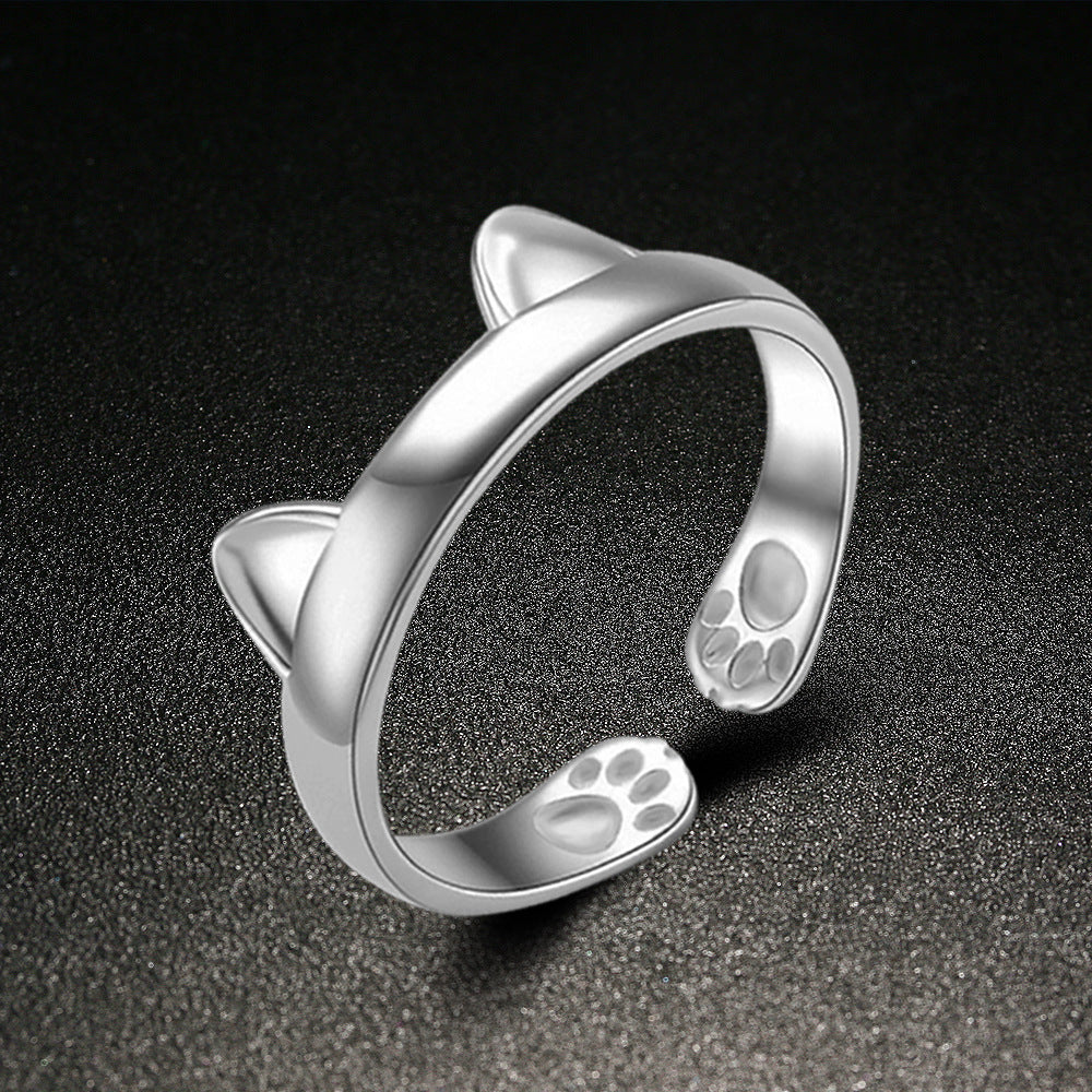 Cat Cute Refreshing Open Ear Cartoon Rings