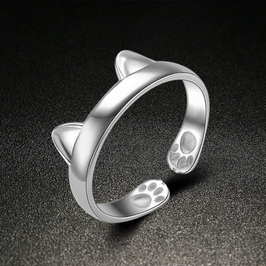 Cat Cute Refreshing Open Ear Cartoon Rings