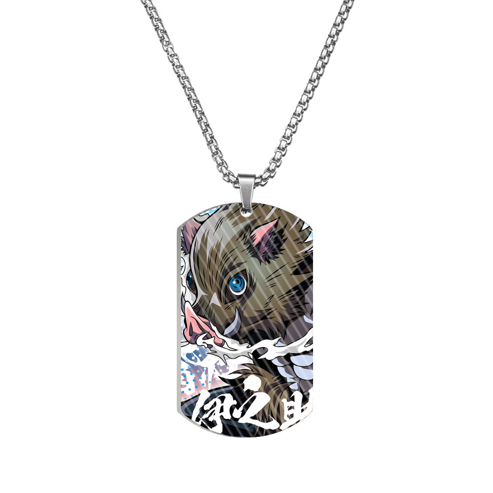 No Stainless Steel Color Printing Army Pendants