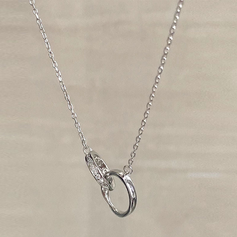 Women's Niche Hollow Heart Simple Elegant Gentle Fairy Design Pendants