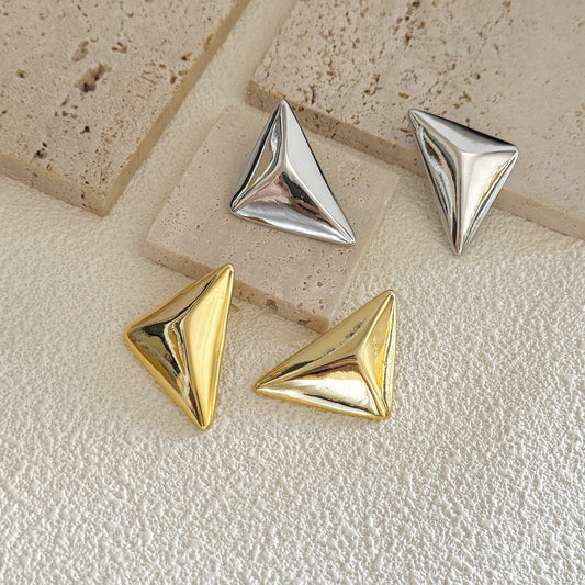 Fashion Personality Metal Cold Exaggerated Geometry Earrings