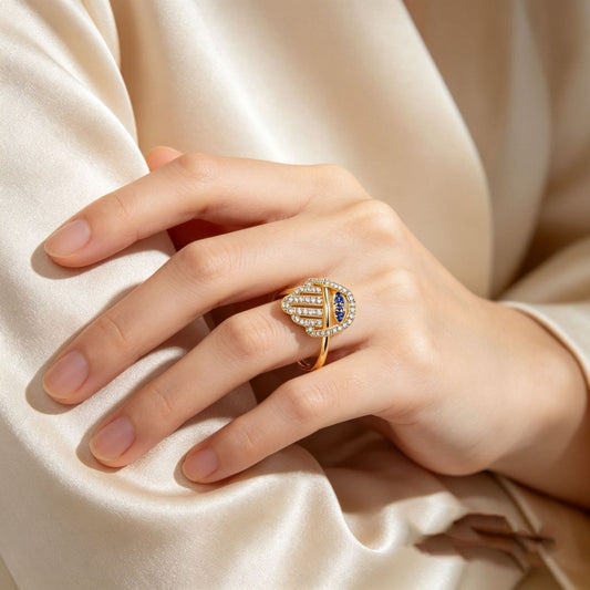 Eye Open Fashion Personality Hip Hop Ring