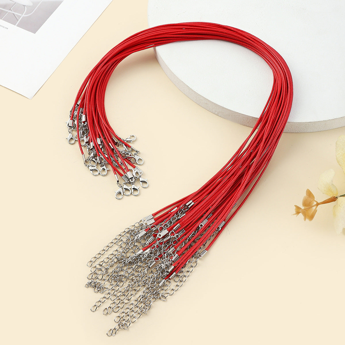 Line Leather String Colors Single Rope Pendants