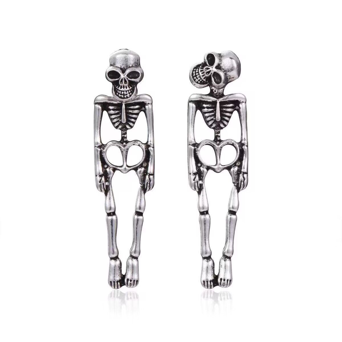 Retro Skeleton Simulation Human Detachable Ghost Earrings