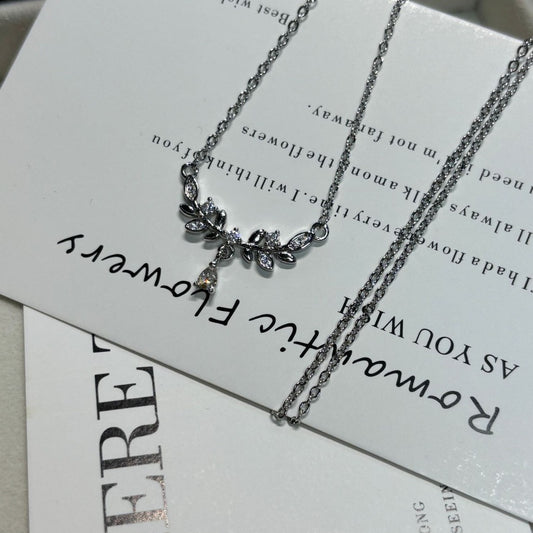 Female Light Luxury Minority High Sense Gentle Elegant Clavicle Chain Necklaces