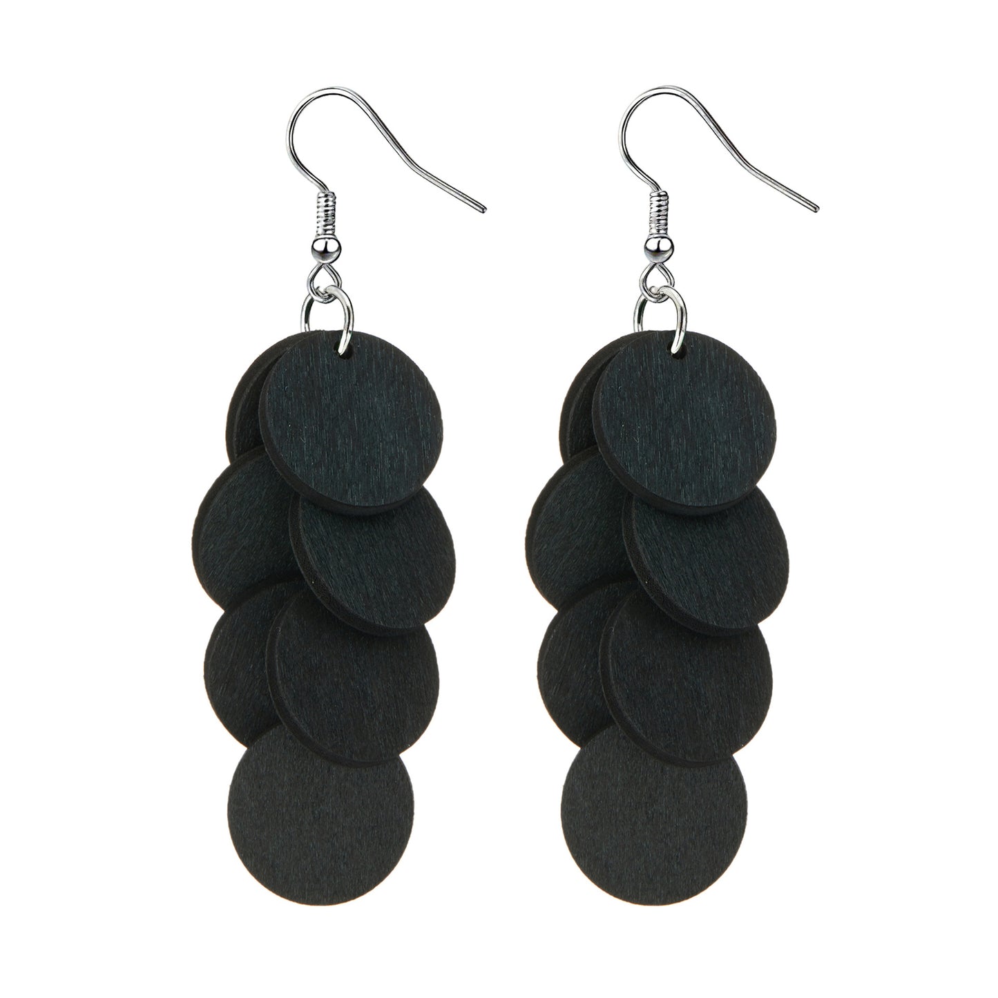 Personality Wood Piece Retro Sweet Vacation Style Beach Earrings