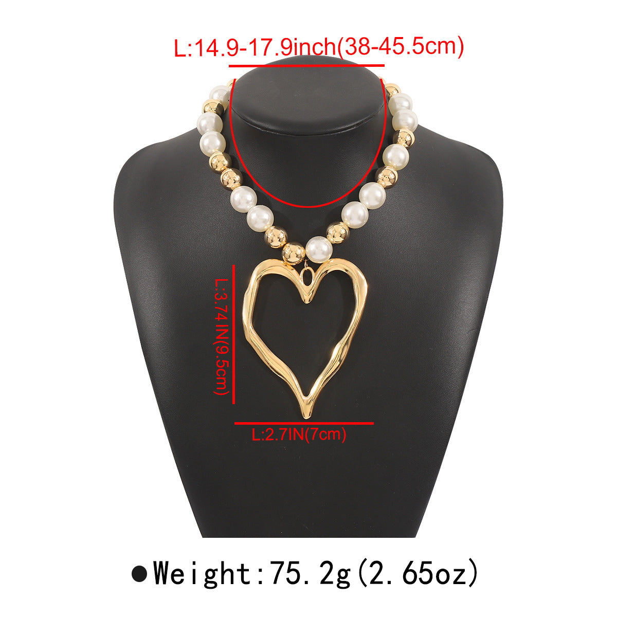 Eye-catching Hollow Conch Fashion Round Beads Mixed Color Imitation Necklace
