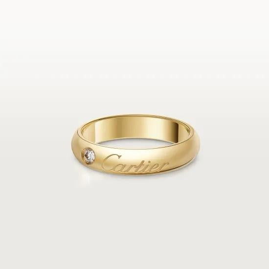 Home High Version Sier Signature Square Round Engagement Wedding Couple Ring