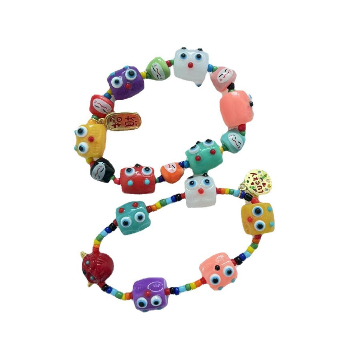 Little Monster Wild Strawberry Colorful Beaded Female Design Niche Girlfriends Bracelet