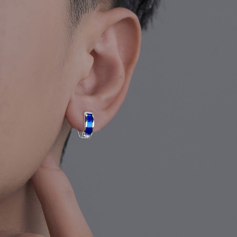 Men's Trendy Ruffle Handsome Stylish Flow Personality Design Niche High-grade Cold Earrings