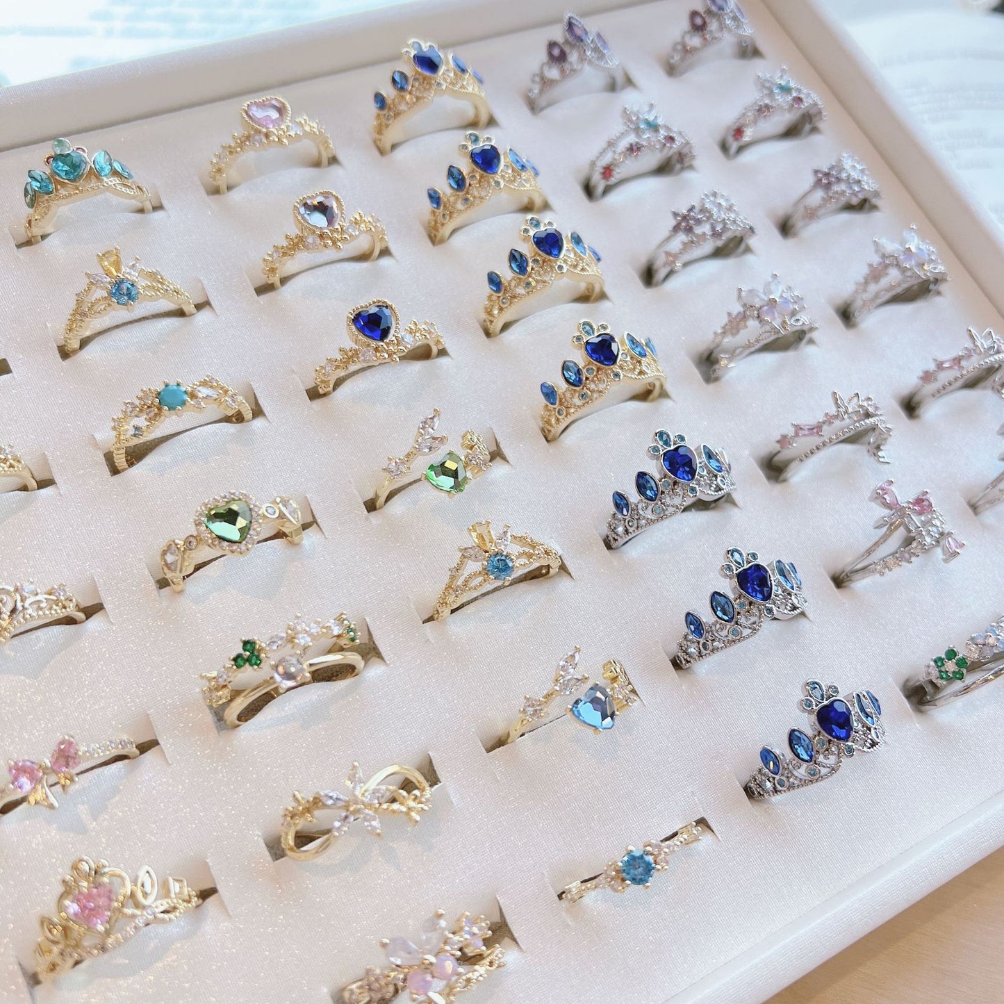 Women's Zircon Retro Special Interest Light Luxury Open Style Hand Rings