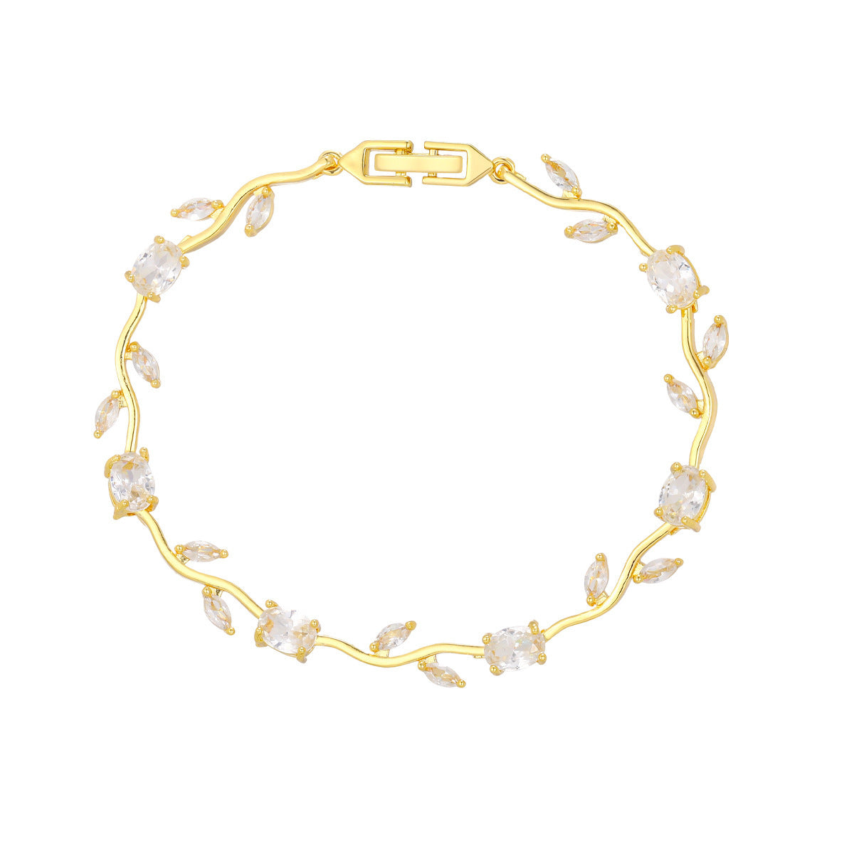 Luxury Style Quality Light Full Diamond Bracelet