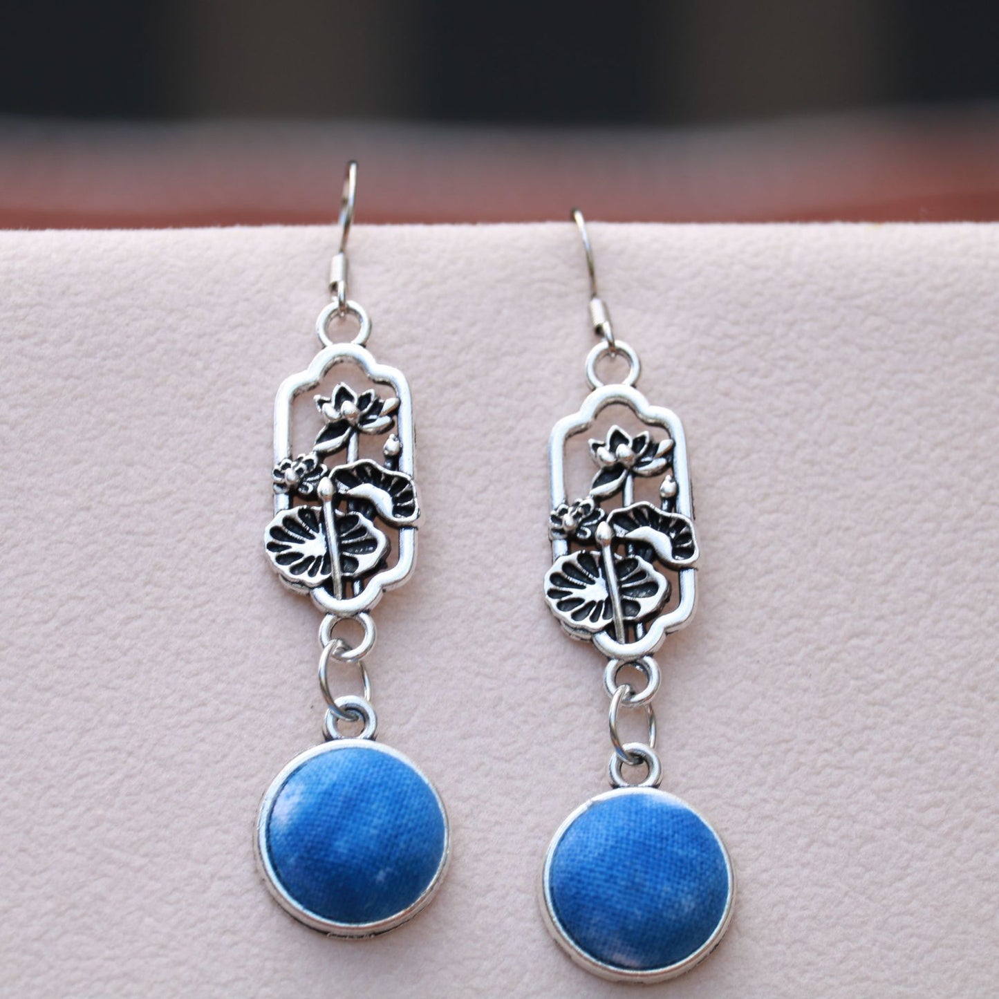 Yunnan Dali Ethnic Style Handmade Fabric Earrings