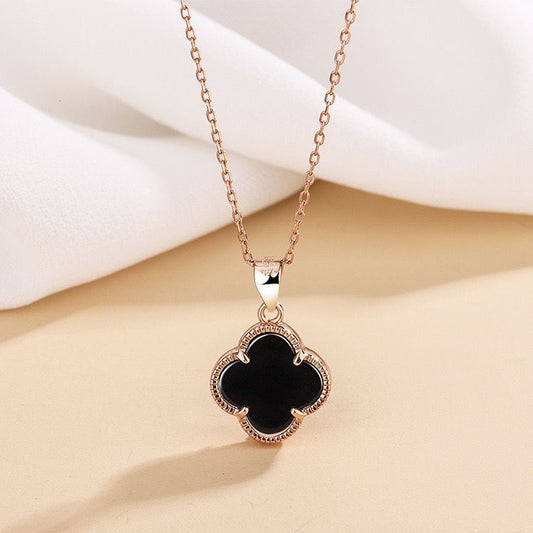 Clover Female Summer Cold Style Light Luxury Minority Necklaces