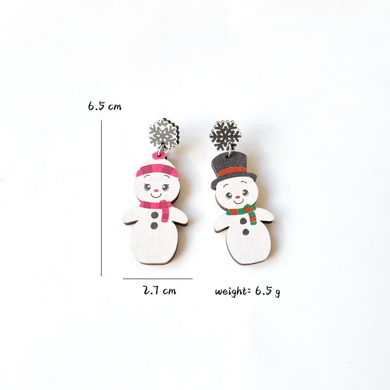 Santa Claus Snowman Elk Goblin Elf Earrings