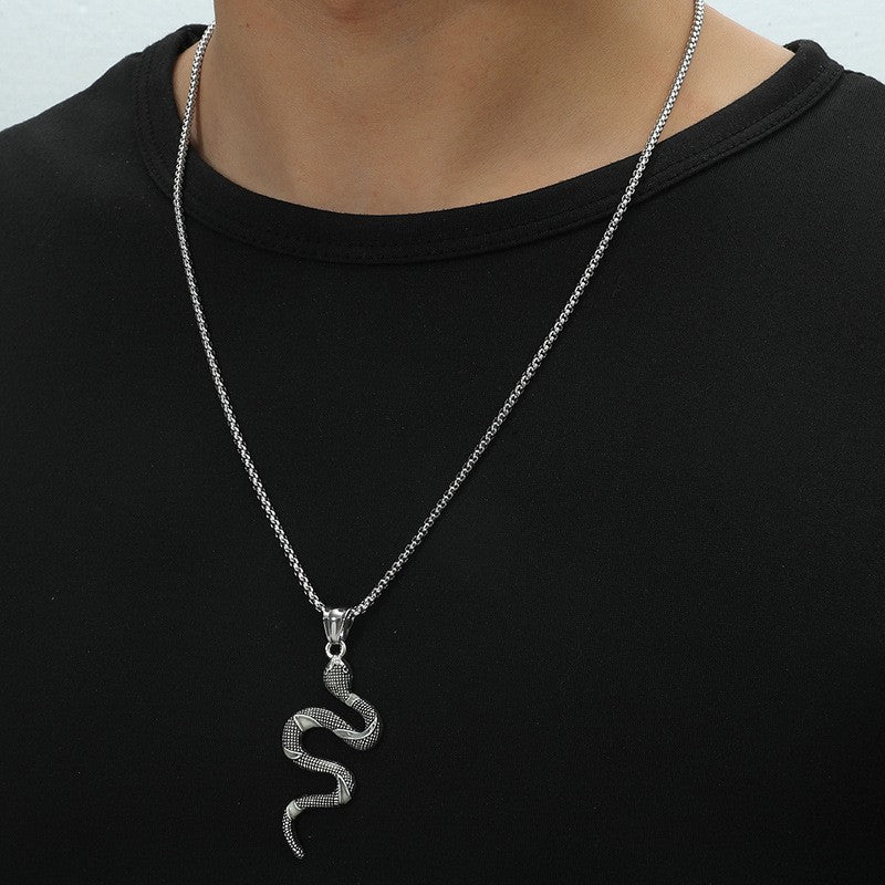 Personalized Fashion Snake Hip Hop Luminous Retro Pendants