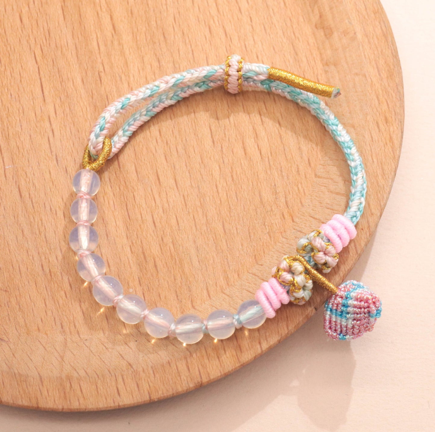 Festival Colorful Rope Carrying Strap Handmade Woven Bracelet
