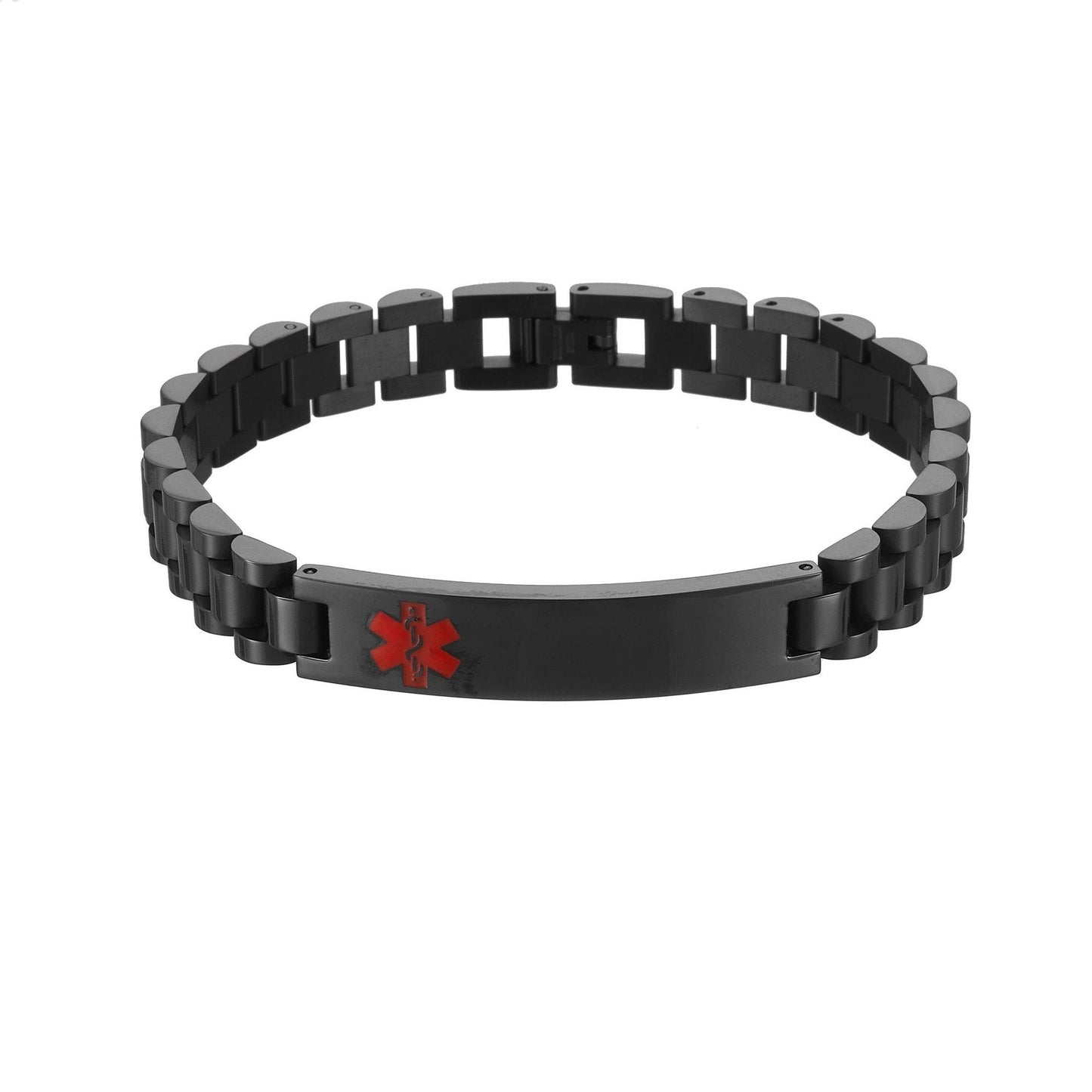 Stainless Steel Curved Titanium Couple Does Not Fade Female Bracelet