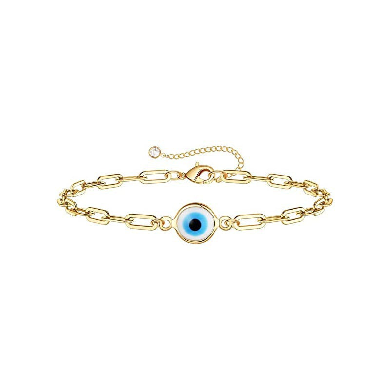 Turkish Devil's Eye Fashion Stainless Steel Blue Bracelets