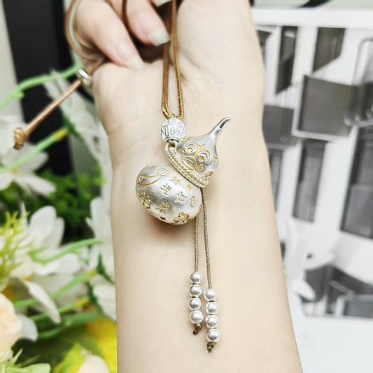 Women's Yuan Beast Gold Gourd National Style Long Calabash Necklaces