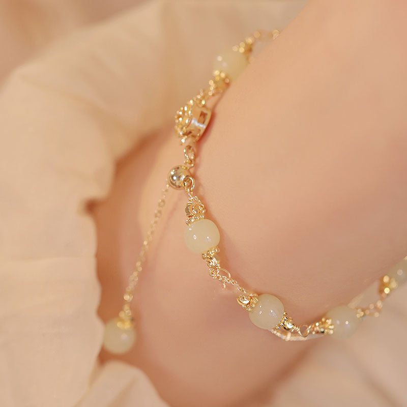 Female Chinese Double Layer Twin Light Luxury High Sense Bracelets