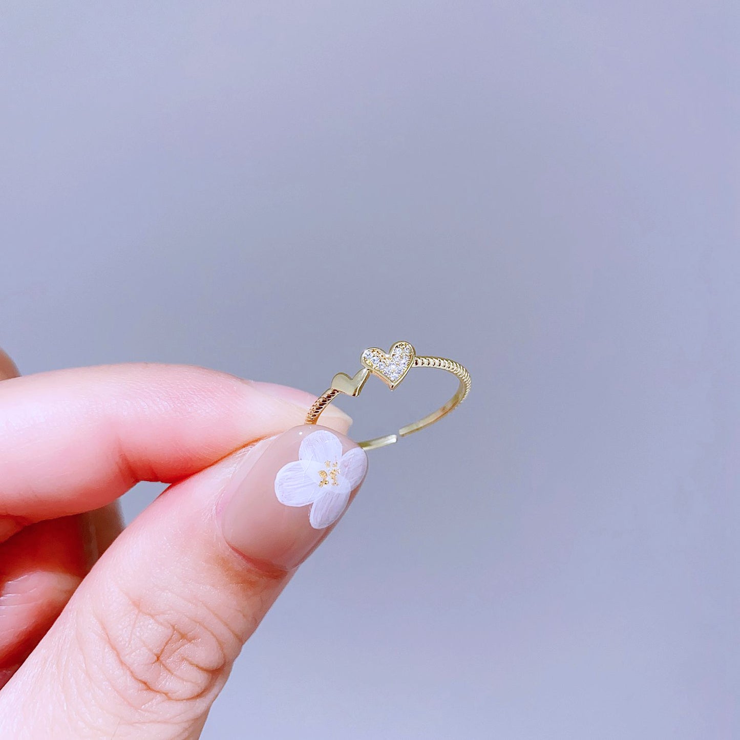 Light Luxury Minority Design Colorful Gemstone Rings