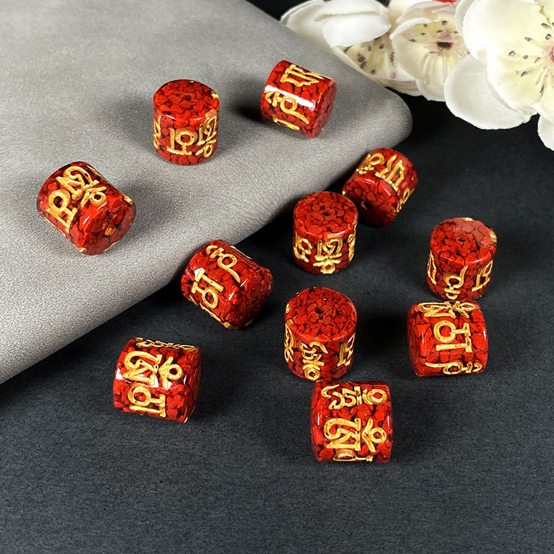Barrel Beads High Content Purple Gold Jewelry Accessories