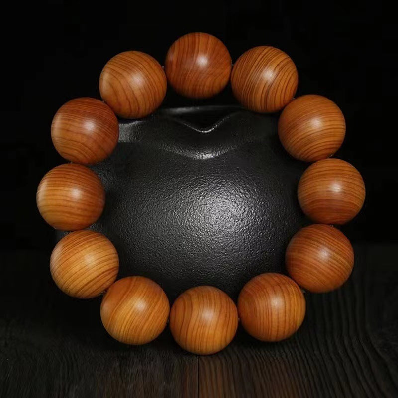 Thuja Single Horizontal Pattern Transparent Beads Bracelet