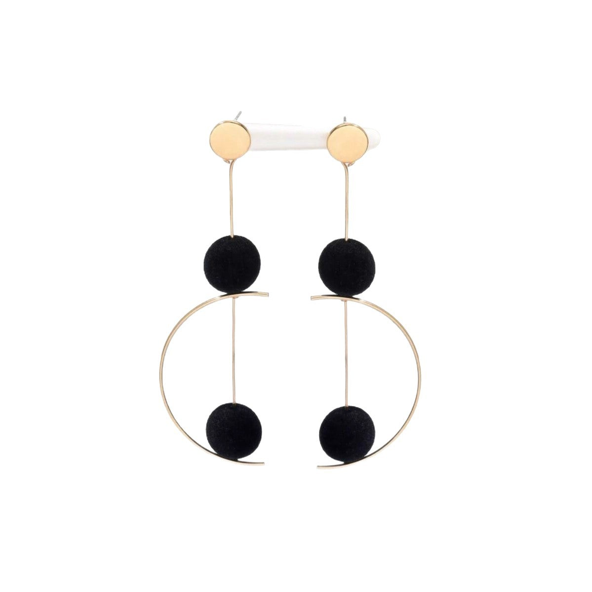 Minimalist Round Long Tassel Niche High-grade Exquisite Earrings