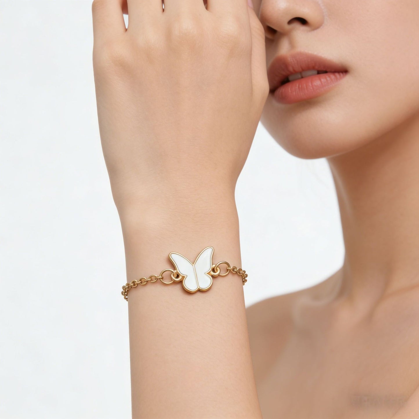Women's Korean Style Butterfly Simple Versatile Chain Bracelet