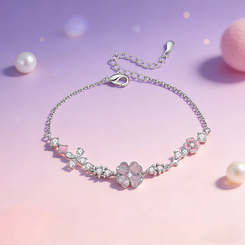 Flower Light Luxury Minority Exquisite Design Bracelet